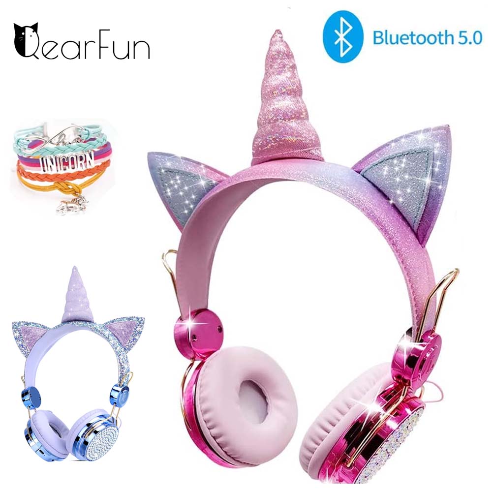 Audiophile Headphone Wired - Bonitos auriculares inalámbricos de unicornio para