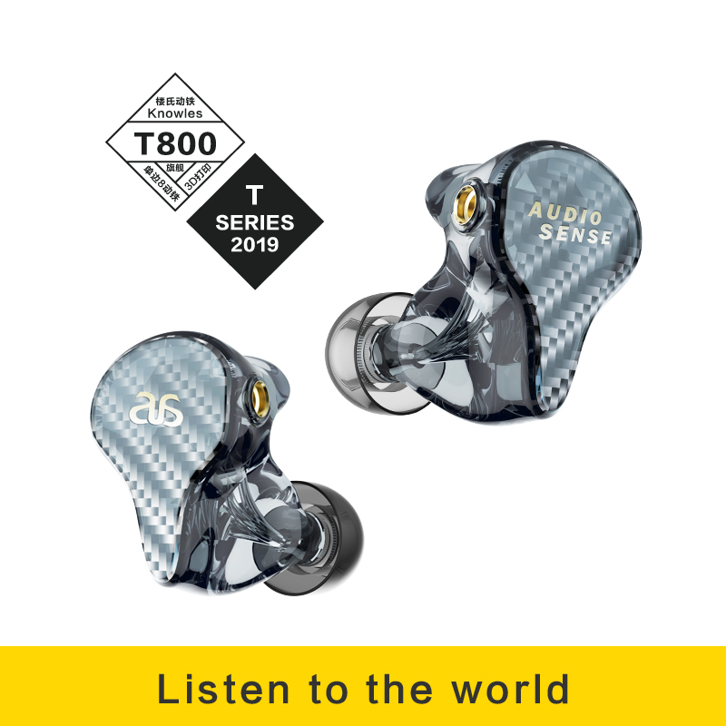 In Ear Monitor Iem - AUDIOSENSE T800 Knowles 8 controlador de