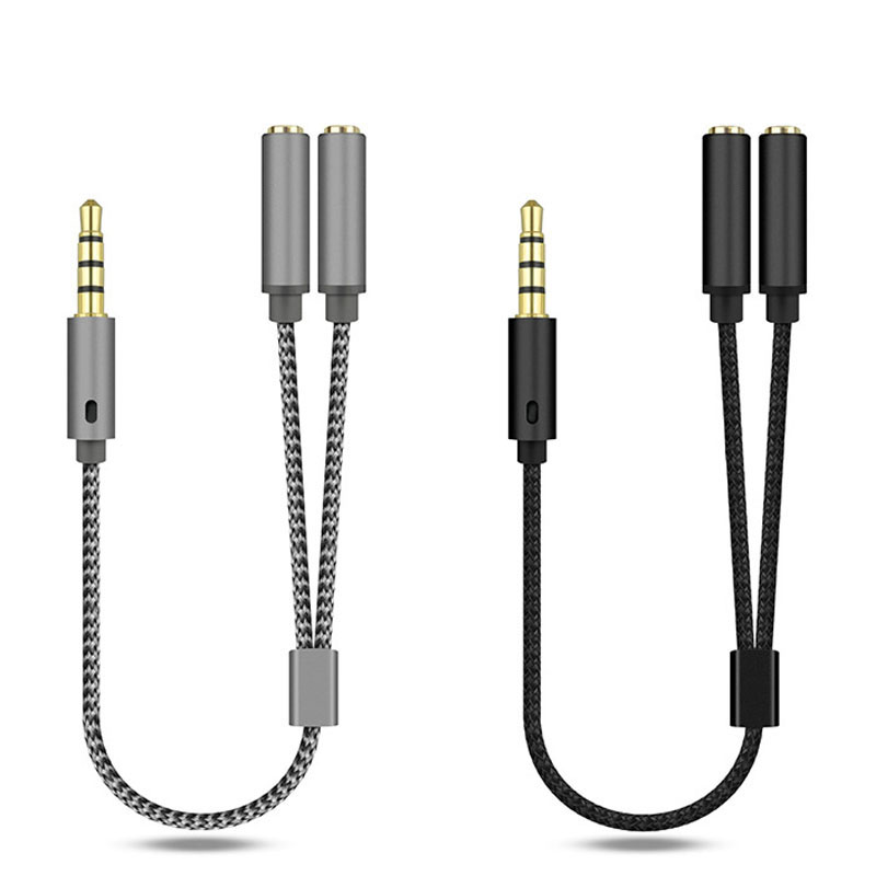Earphone Splitter Jack - 1 Unidad Divisor de Audio de