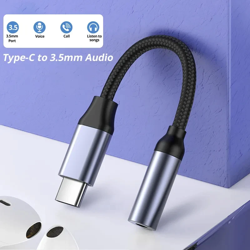 Earphone Splitter Jack - Divisor USB C a conector de