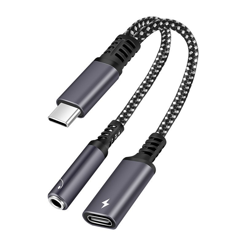 Earphone Splitter Jack - Cable de carga rápida PD 2