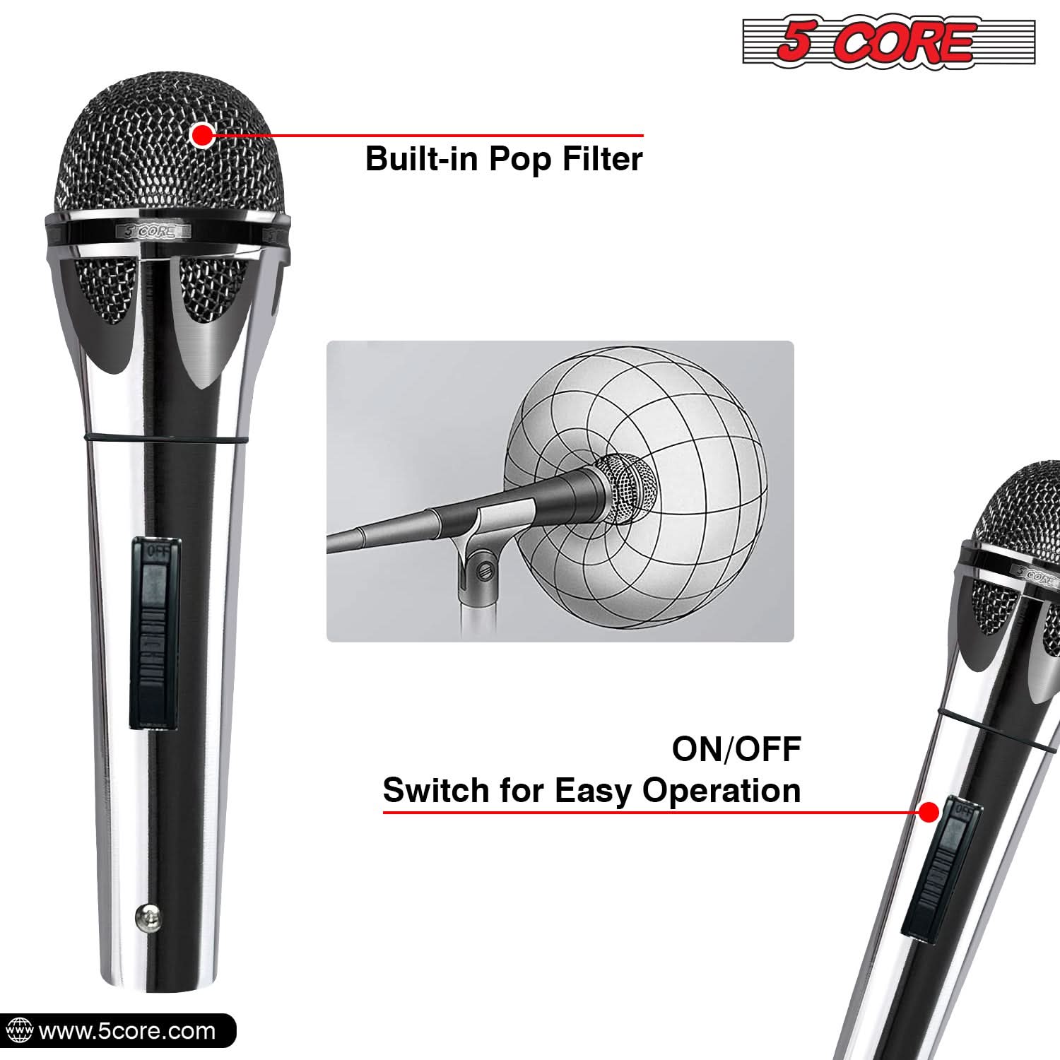 Micrófono Dinámico XLR de 5 Nú - Shure Mic Sm58 reseña y precio