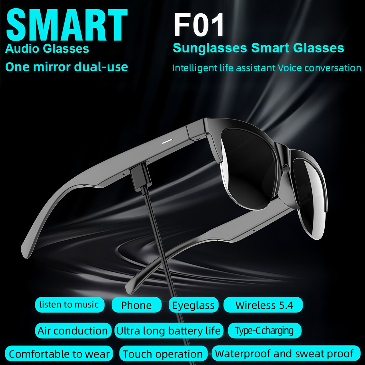 Gafas de Sol Inteligentes con  - Bluetooth Headset On Ear reseña y precio